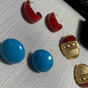 Vintage earring trio